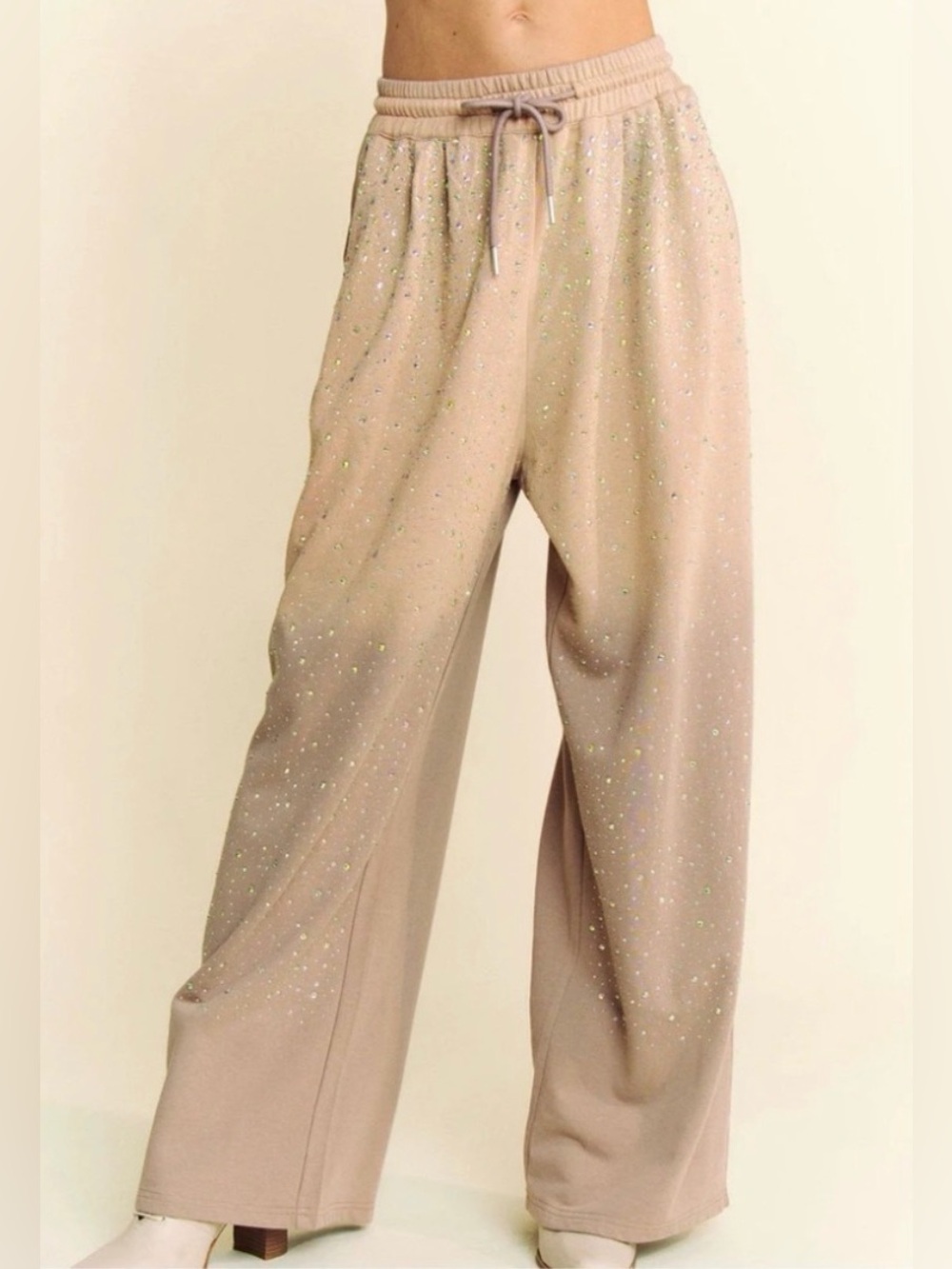 Davi & Dani Embellished Wide Leg Pants - NWT -